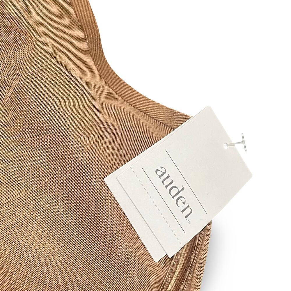 Auden Bra 38DD Unlined Demi Coverage Underwire Bra Sheer Mesh Brown NWT New - Picture 5 of 11